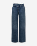 CROSSOVER WIDE LEG JEANS DONKER BLAUW