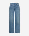 CROSSOVER WIDE LEG JEANS MID BLUE