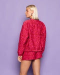 SHELL JACQUARD BOMBER ROOD