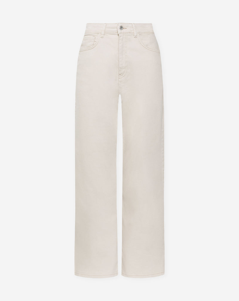 COMFORT WIDE LEG JEANS CREAM
