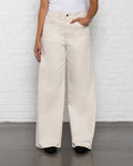COMFORT WIDE LEG JEANS CRÈME