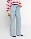 COMFORT WIDE LEG JEANS LICHTBLAUW