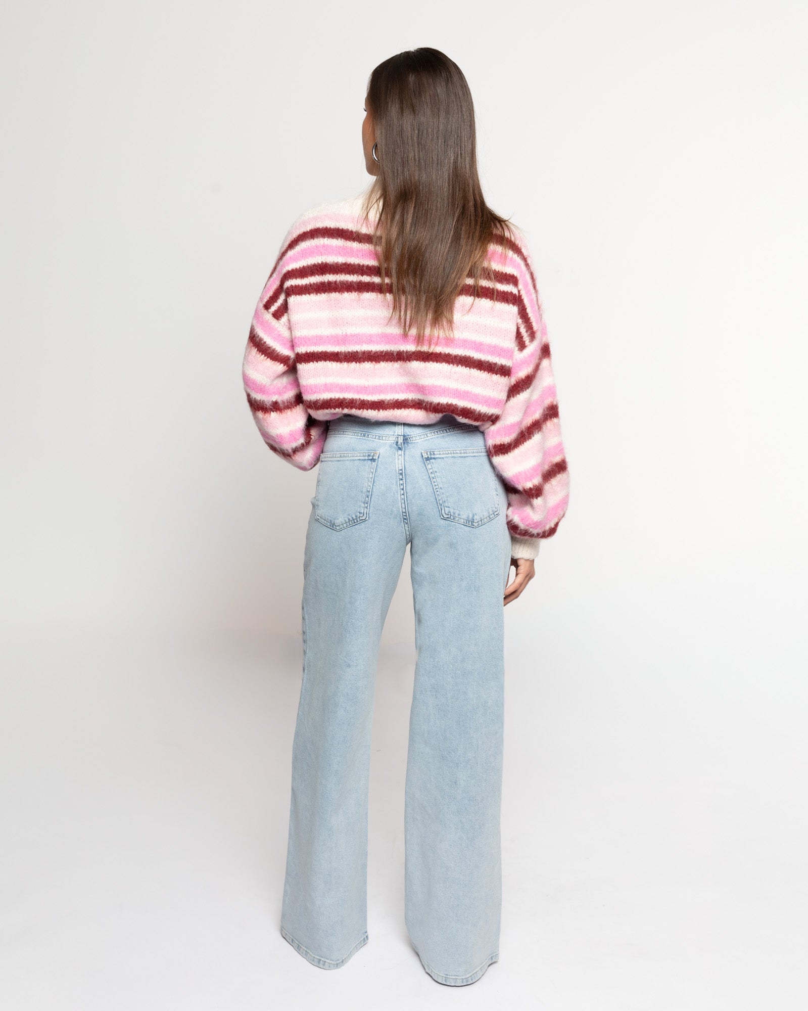 COMFORT WIDE LEG JEANS LICHTBLAUW