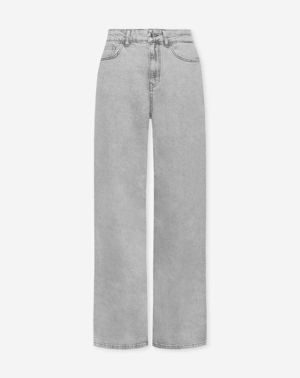 COMFORT WIDE LEG JEANS LICHTGRIJS