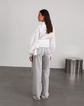 COMFORT WIDE LEG JEANS LIGHT GREY