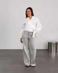 COMFORT WIDE LEG JEANS LIGHT GREY