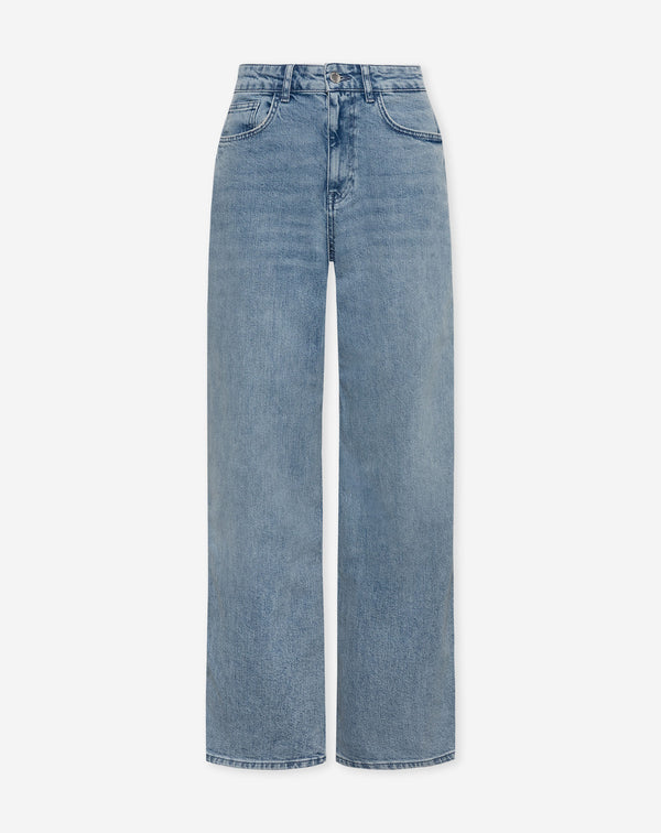 COMFORT WIDE LEG JEANS MID BLAUW