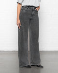 COMFORT WIDE LEG JEANS MID GREY