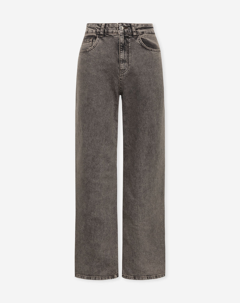 COMFORT WIDE LEG JEANS TINTED GREY