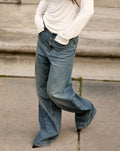 COMFORT WIDE LEG JEANS VINTAGE BLAUW