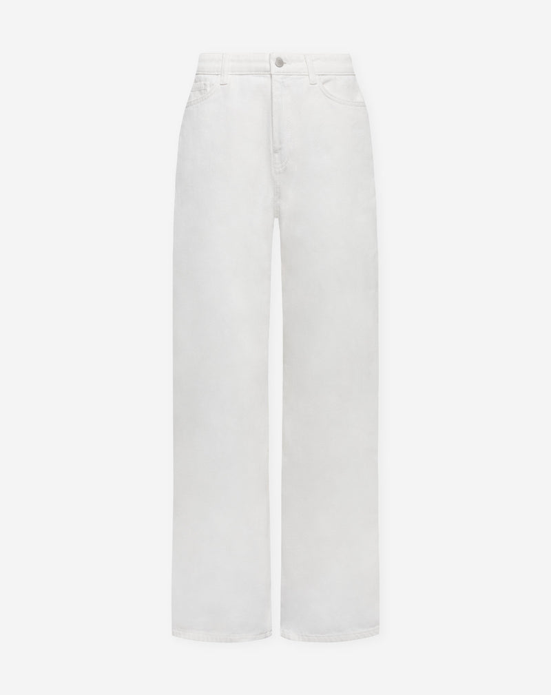 COMFORT WIDE LEG JEANS WHITE
