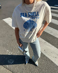 SEASHELL LOVER OVERSIZED TEE CRÈME