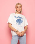 SEASHELL LOVER OVERSIZED TEE CRÈME