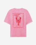 MERMAID OVERSIZED TEE ACID ROZE