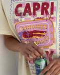 CAPRI SUMMER OVERSIZED TEE BUTTER YELLOW
