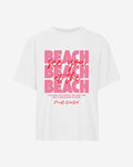 AT THE BEACH OVERSIZED TEE CRÈME
