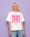 AT THE BEACH OVERSIZED TEE CRÈME