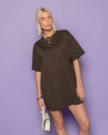 89 SPORTS TEE DRESS BROWN
