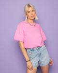 FRESH LEMON OVERSIZED TEE PINK