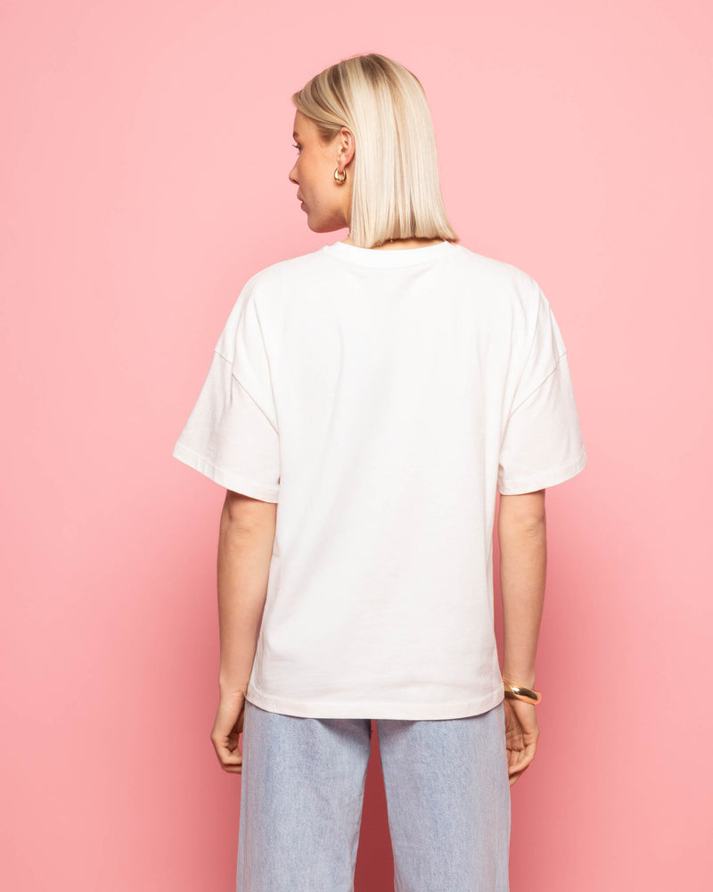 OVERSIZED FELLAS WORLD T-SHIRT CANNOLI CREAM