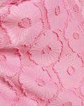 FLUFFY FLOWER JACQUARD SHORTS PINK