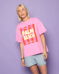 PALM BEACH OVERSIZED TEE PINK