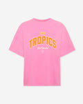 THE TROPICS OVERSIZED TEE PINK