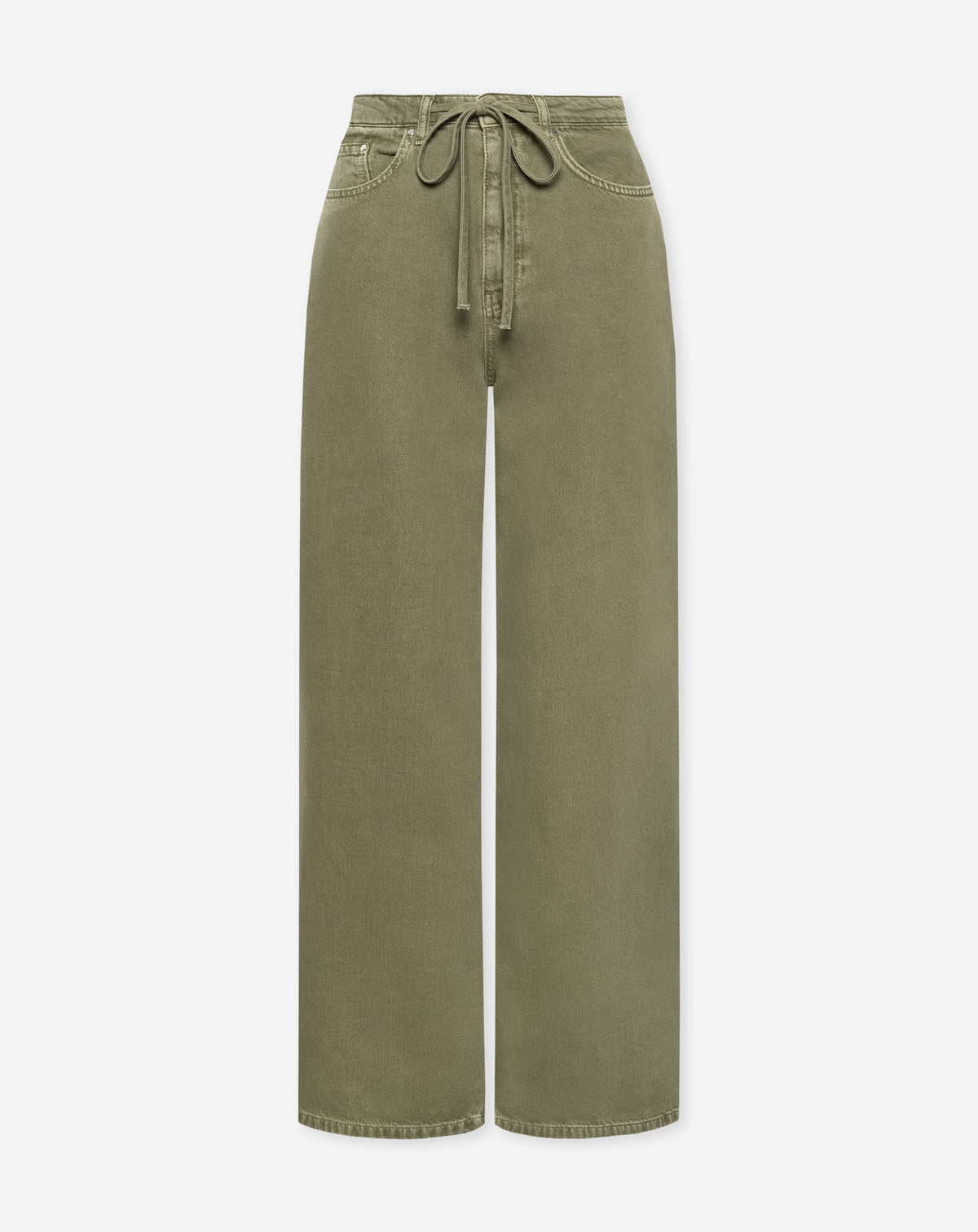 LOTTE BAGGY JEANS DONKER OLIJFGROEN