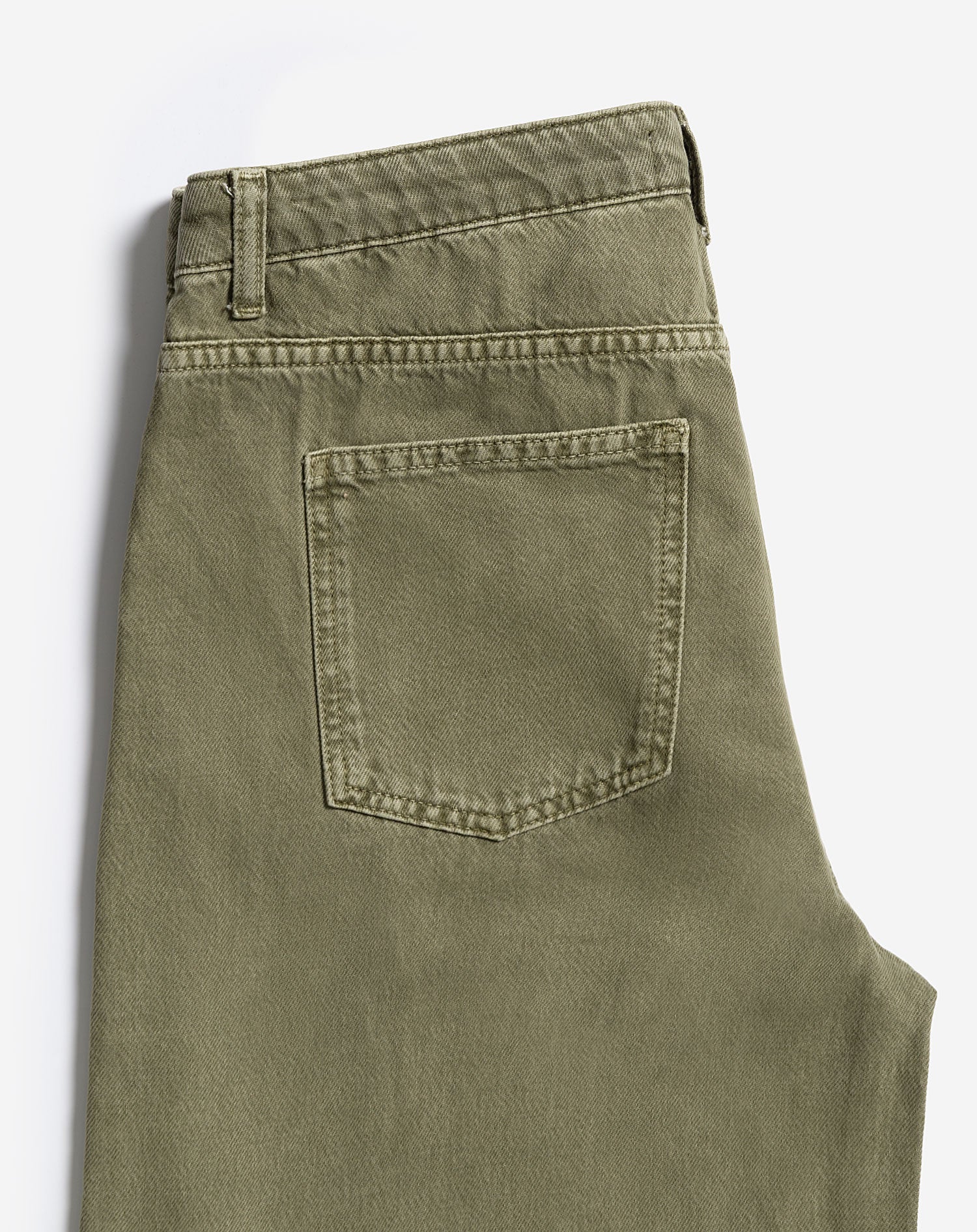 LOTTE BAGGY JEANS DONKER OLIJFGROEN