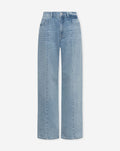 SEAM WIDE LEG JEANS LIGHT BLUE