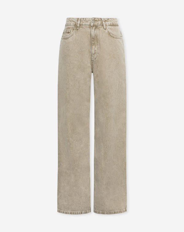 SIERRA WIDE LEG JEANS BEIGE