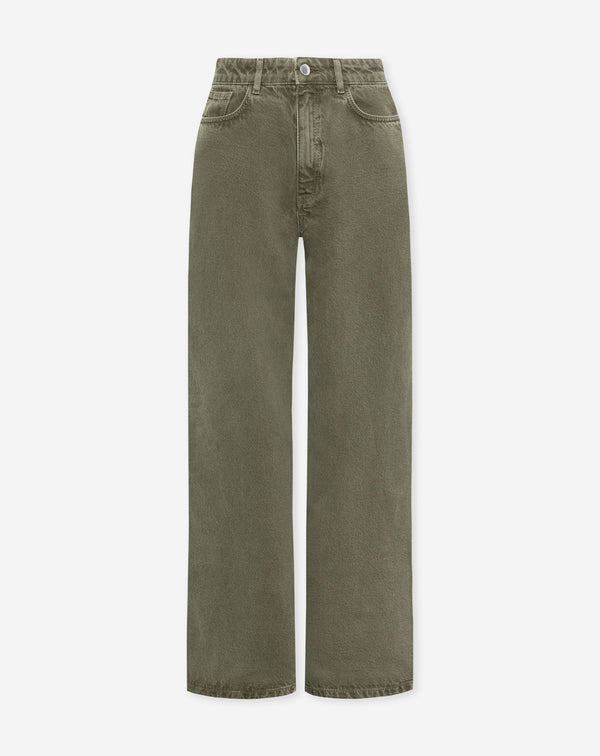 SIERRA WIDE LEG JEANS OLIVE