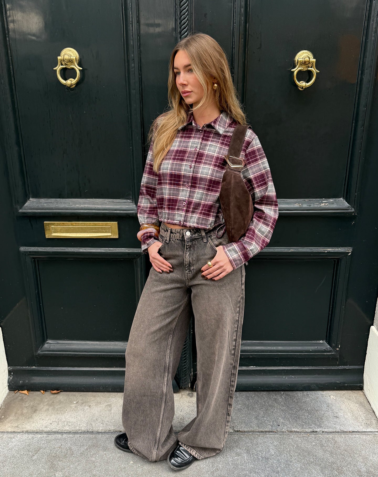 SIERRA WIDE LEG JEANS TINTED GREY