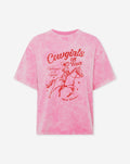 COWGIRLS OVERSIZED TEE ACID ROZE