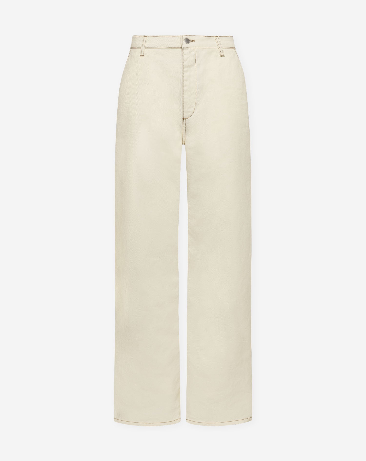 FLOWY DENIM WIDE LEG JEANS CRÈME