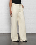 FLOWY DENIM WIDE LEG JEANS CRÈME