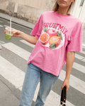 FRUIT MIX OVERSIZED TEE ACID PINK