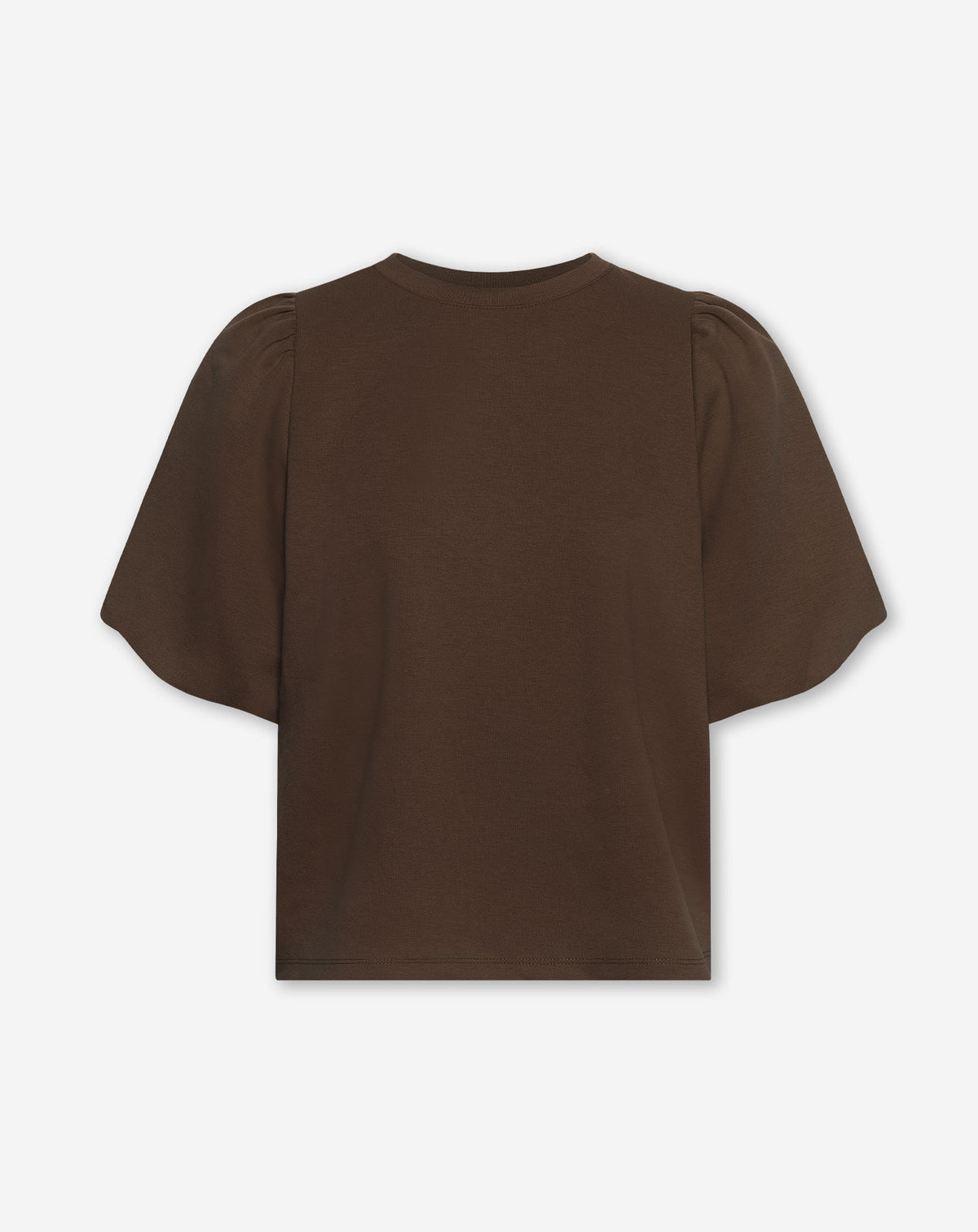 SCUBA SHORT PUFF SLEEVE SWEATER CHOCOLADEBRUIN
