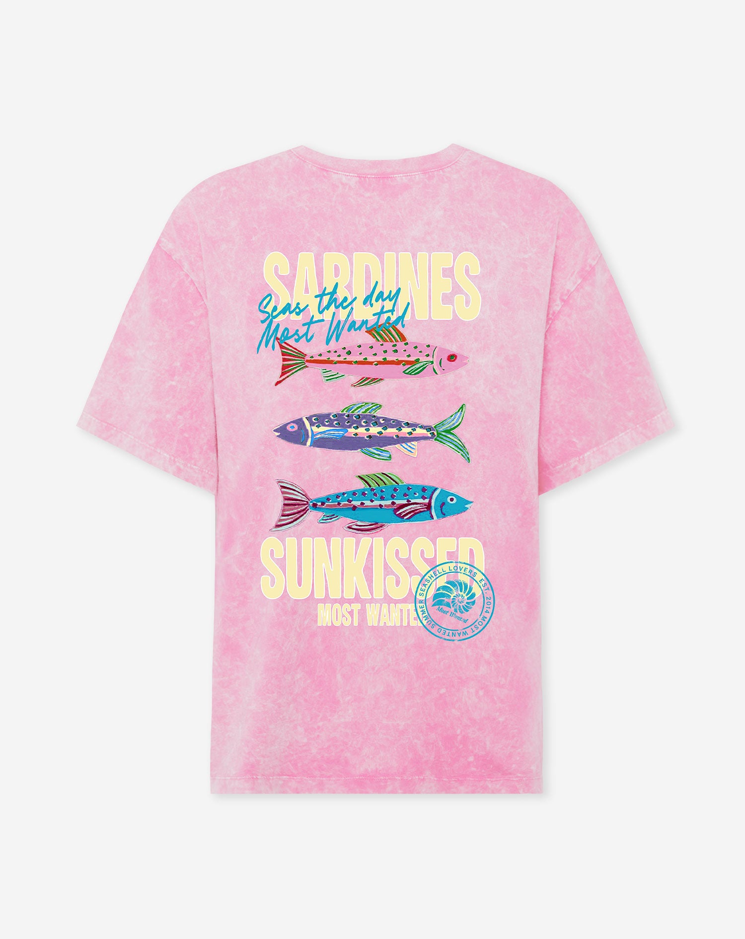 SARDINES OVERSIZED TEE ACID PINK