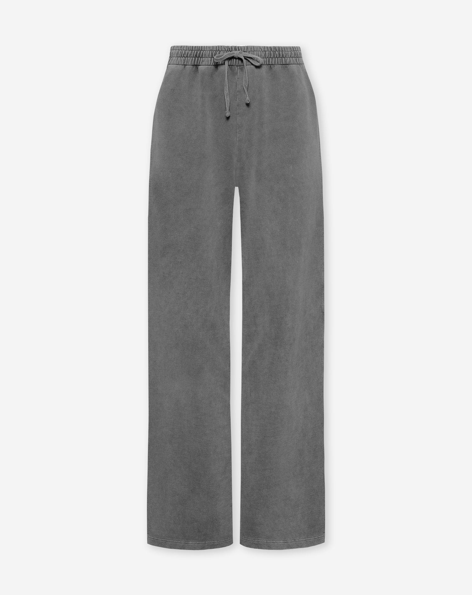 WIDE LEG SWEAT PANTS ACID GRIJS