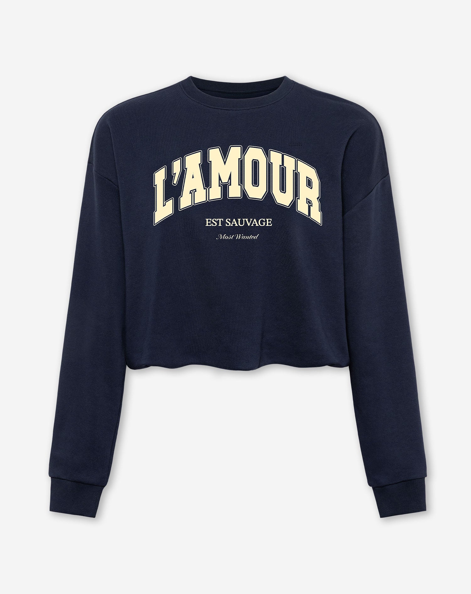 L'AMOUR BUBBLE HEM SWEATER NAVY