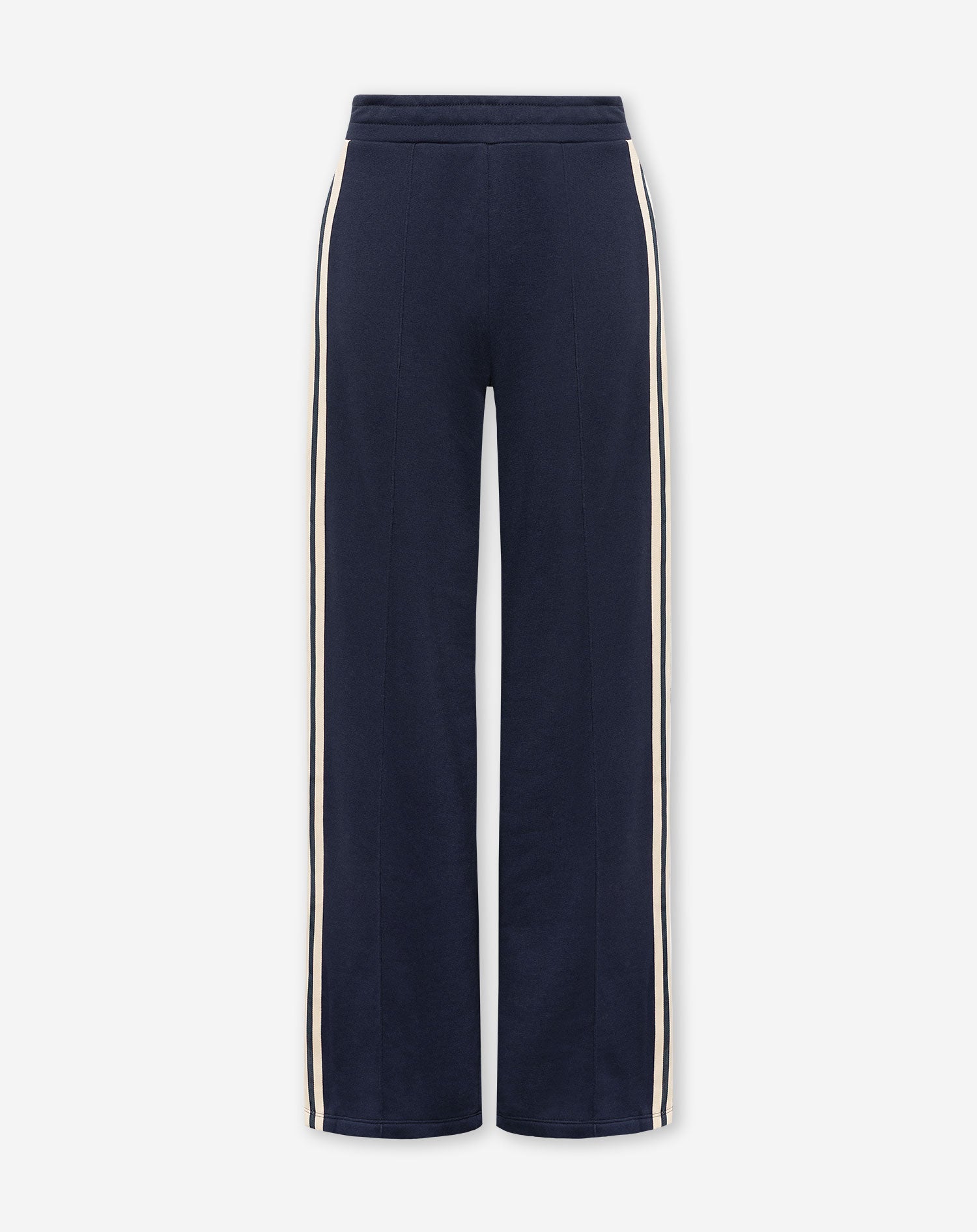 WIDE LEG TAPE SWEAT PANTS MARINEBLAUW