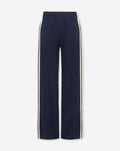 WIDE LEG TAPE SWEAT PANTS PETITE NAVY