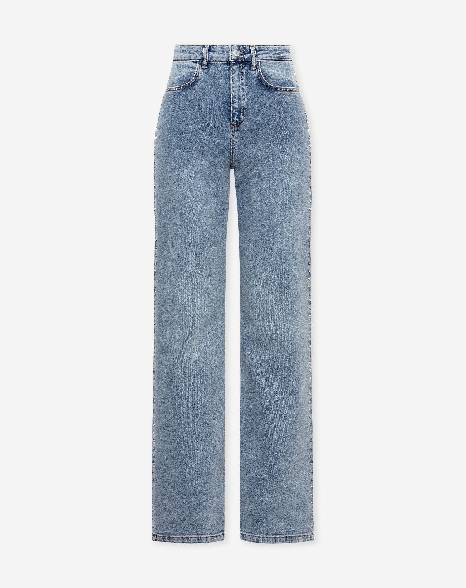 STUD BOOTCUT JEANS BLUE