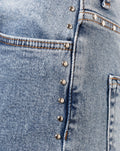 STUD BOOTCUT JEANS BLAUW