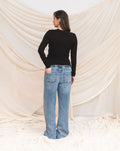 CORD WIDE LEG JEANS MATERNITY BLUE