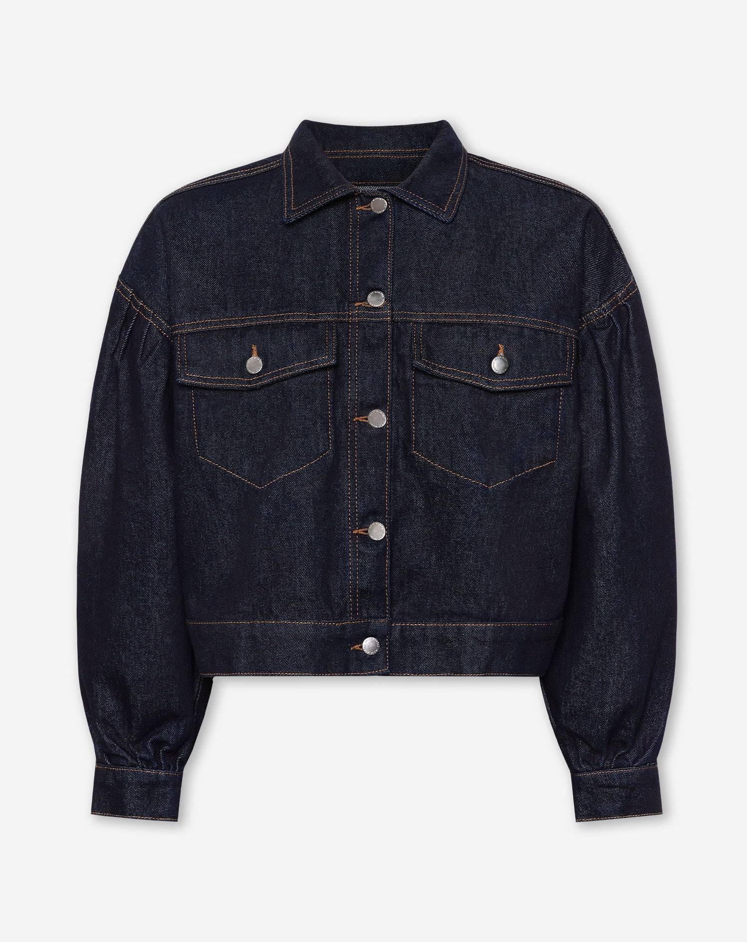 DENIM BALLOON JACKET RIGID BLUE