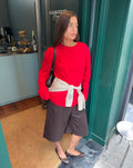 BASIC LONG SLEEVE OVERSIZED TEE ROOD