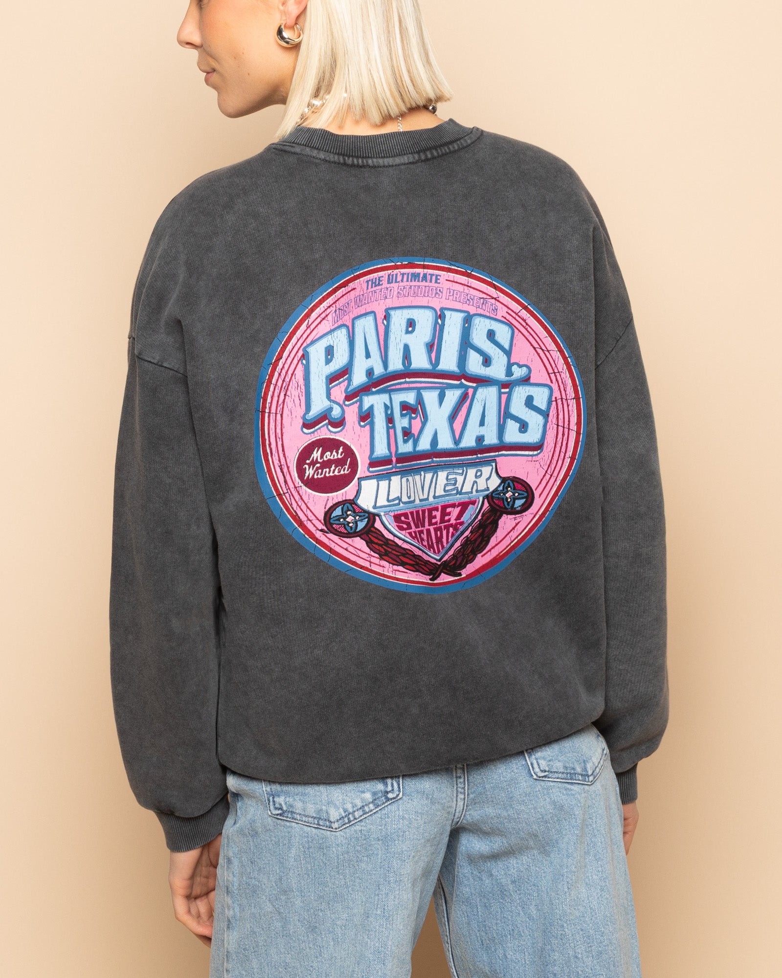 PARIS TEXAS SWEATER ACID GRIJS