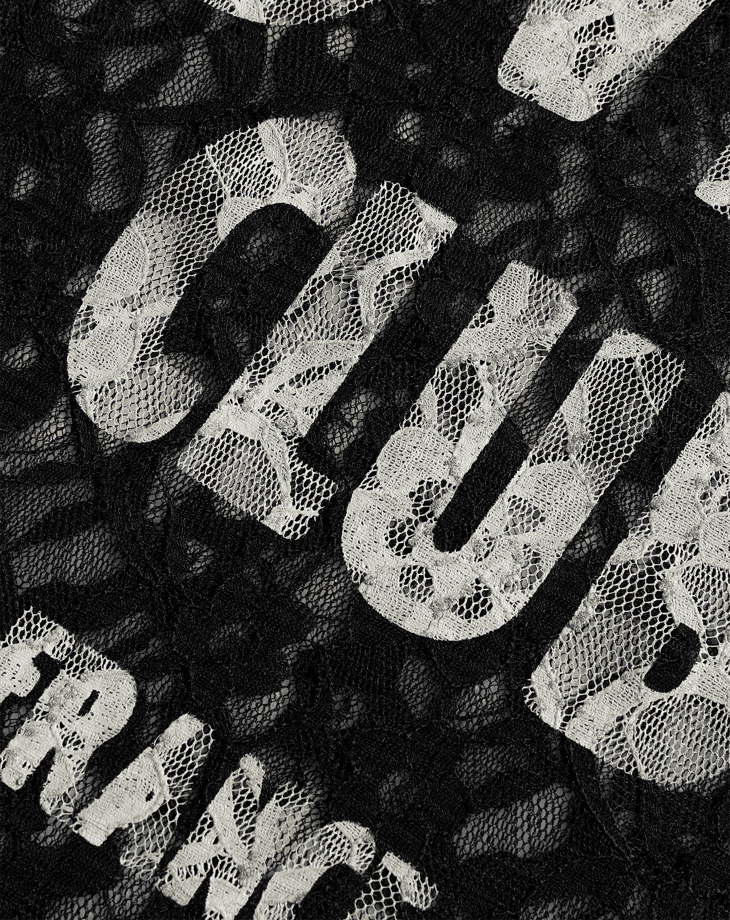 LOVERS CLUB LACE LONG SLEEVE TEE BLACK